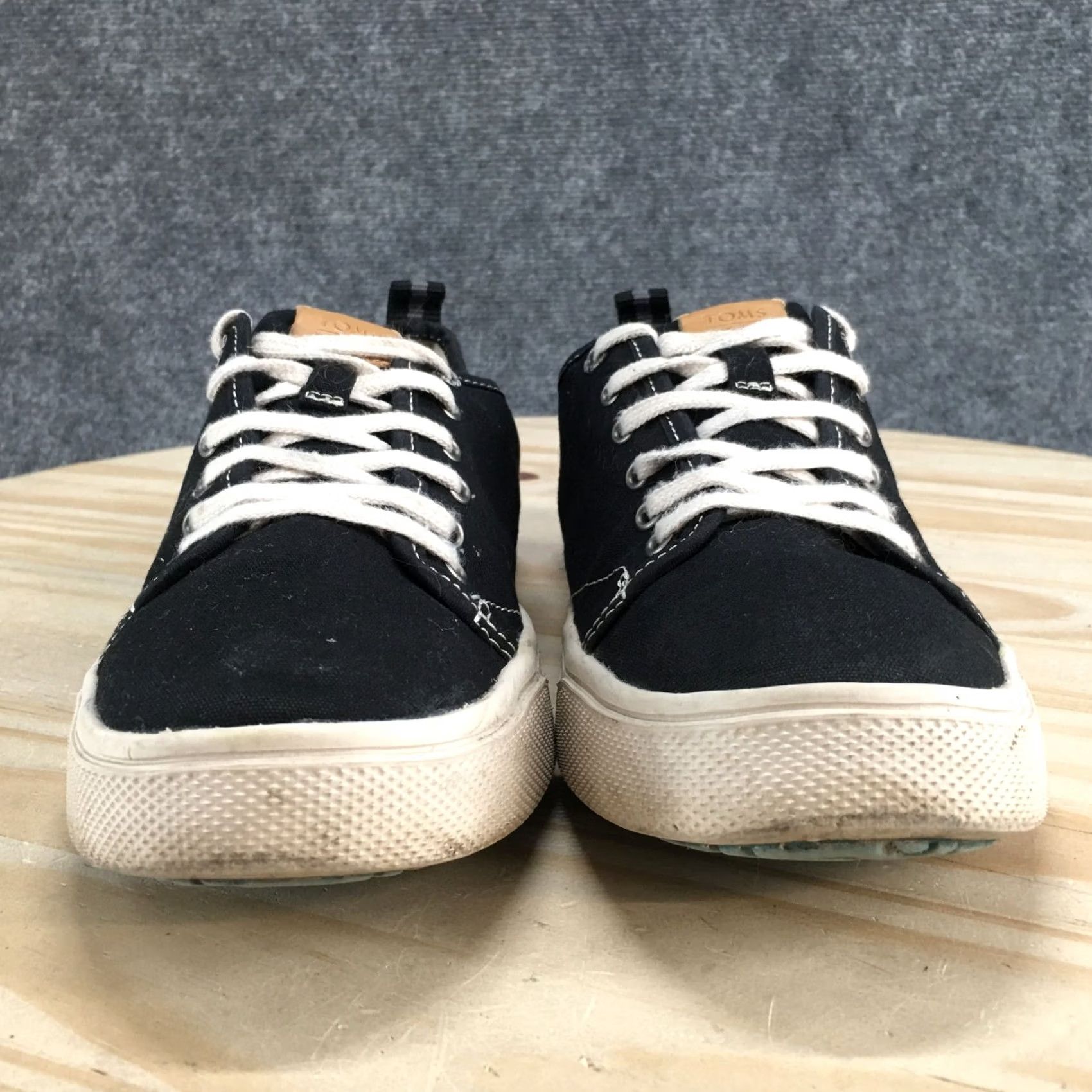 Toms TOMS Sneakers Womens 8.5 Black Trvl Lite Low Top Lace Up Canvas Casual Comfort Size M / US 6-8 / IT 42-44 - 7 Thumbnail