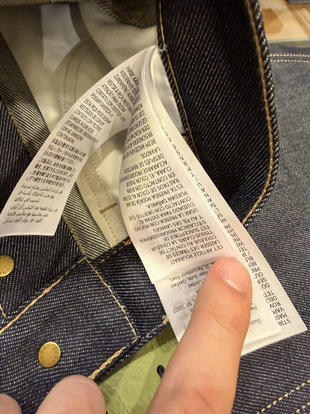 Gucci Gucci Horsebjt La Famiglia Denim Jeans Size US 34 / EU 50 - 11 Thumbnail