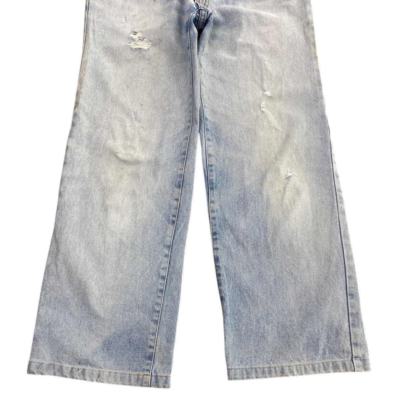 Japanese Brand Japanese Brand Acid Blue Wash Style Loose Jeans Size US 33 - 9 Thumbnail