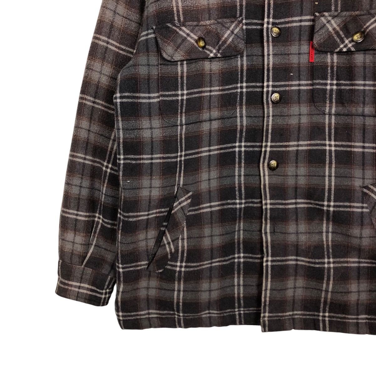 Japanese Brand 📌Vintage Flannel Chore Shirt Jacket Lucky Strike Tartan Size US M / EU 48-50 / 2 - 5 Thumbnail