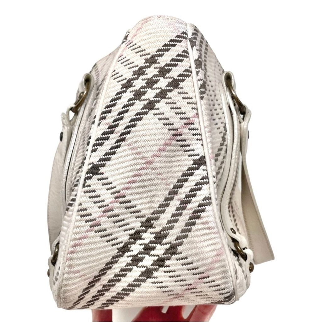Burberry Burberry Blue Label Cream Plaid Satchel Shoulder Bag Size ONE SIZE - 6 Thumbnail