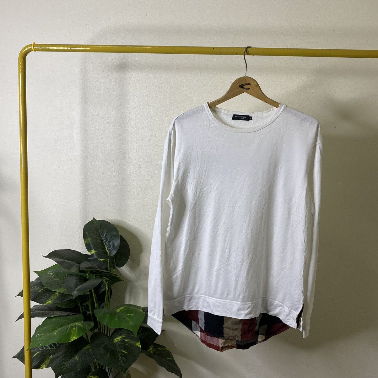 Japanese Brand Black Label Crestbridge By Burberry Double Layer LS Tee Size US M / EU 48-50 / 2 - 6 Thumbnail