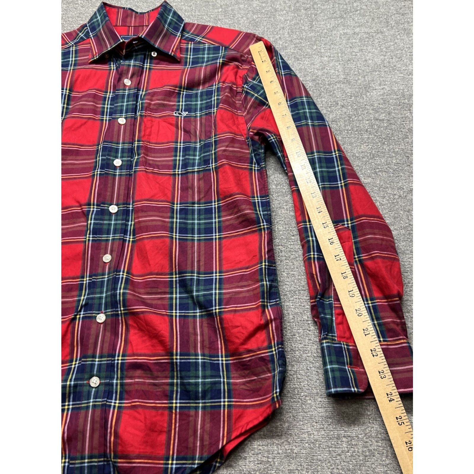 Vineyard Vines Vineyard Vines Tucker Long Sleeve Shirt Button Down Classic Fit Red Plaid S Mens Size US S / EU 44-46 / 1 - 7 Thumbnail