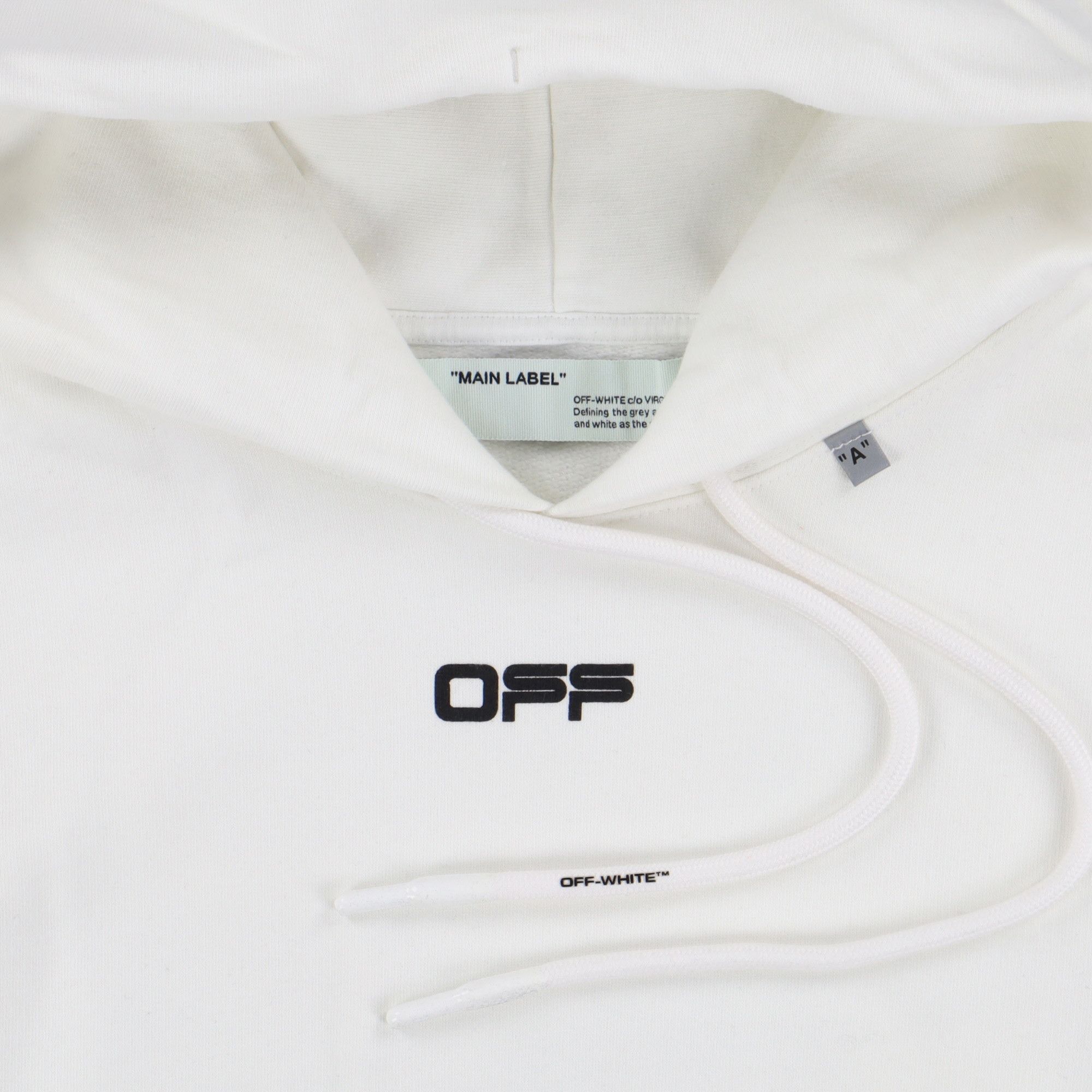 Off-White White Wavy Line Logo Oversized Hoodie Size US M / EU 48-50 / 2 - 7 Thumbnail