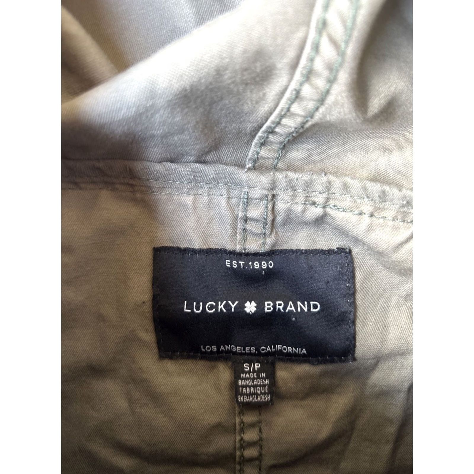 Lucky Brand VINTAGE Y2K Lucky Brand Military Camouflage Hooded Jacket Women’s Small Full Zip Size S / US 4 / IT 40 - 2 Thumbnail