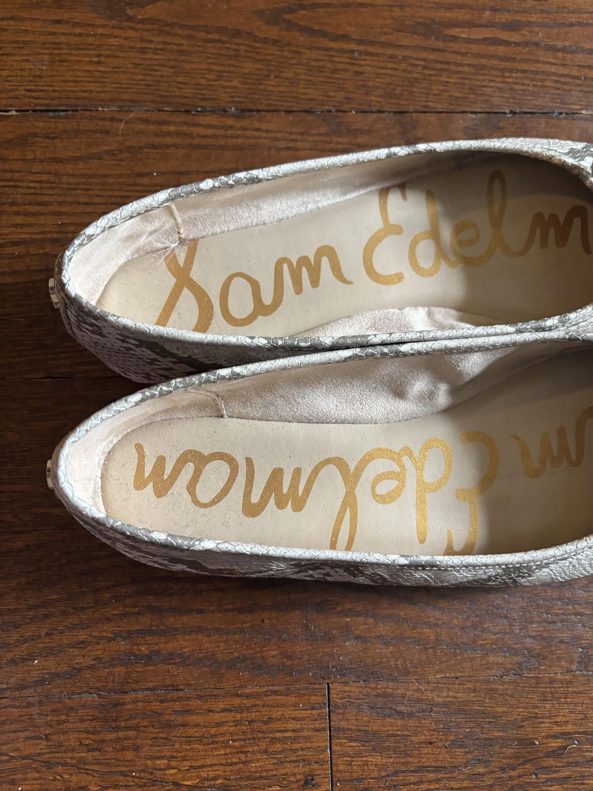 Designer EUC Sam Edelman Women's Snake Print Ballet Flats Size US 7.5 / IT 37.5 - 3 Thumbnail