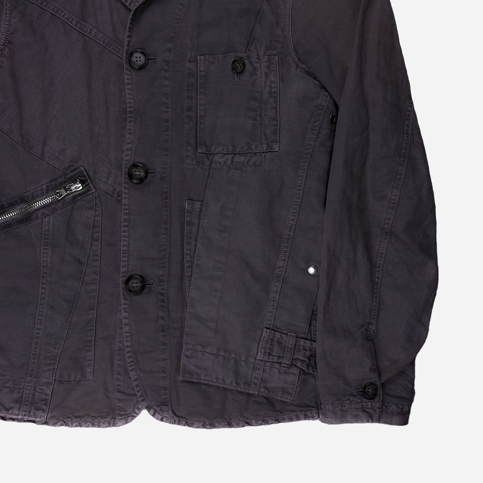 Prada 🔴 PRADA Jacket Blazer Reconstructed Utility Purple Cargo 48 Size US S / EU 44-46 / 1 - 3 Thumbnail