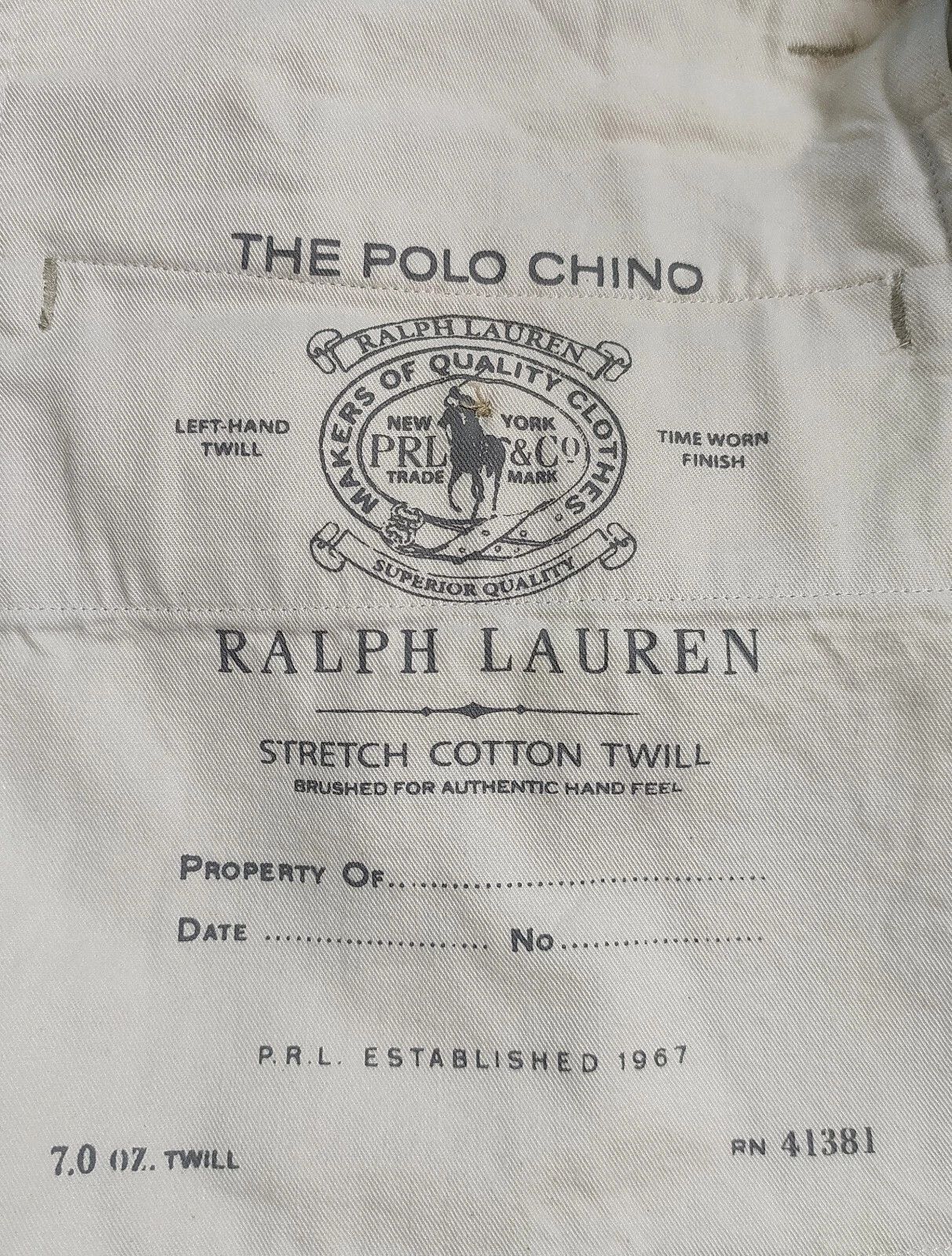 Polo Ralph Lauren Polo Ralph Lauren Stretch Classic Fit Chino Pant T 0106 Size US 32 / EU 48 - 8 Thumbnail