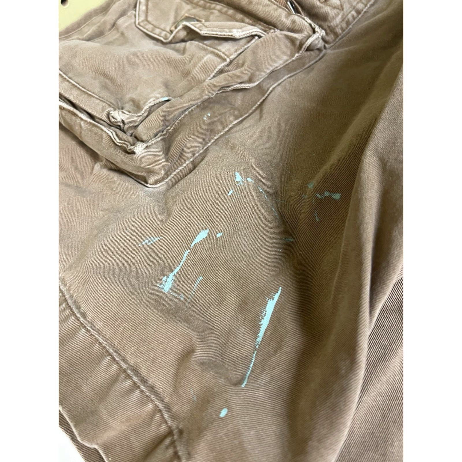 Polo Ralph Lauren VINTAGE Polo Ralph Lauren Cargo Shorts Mens 41” Brown Cotton Canvas Distressed Cargo Pocket Military Casual Size US L / EU 52-54 / 3 - 6 Thumbnail