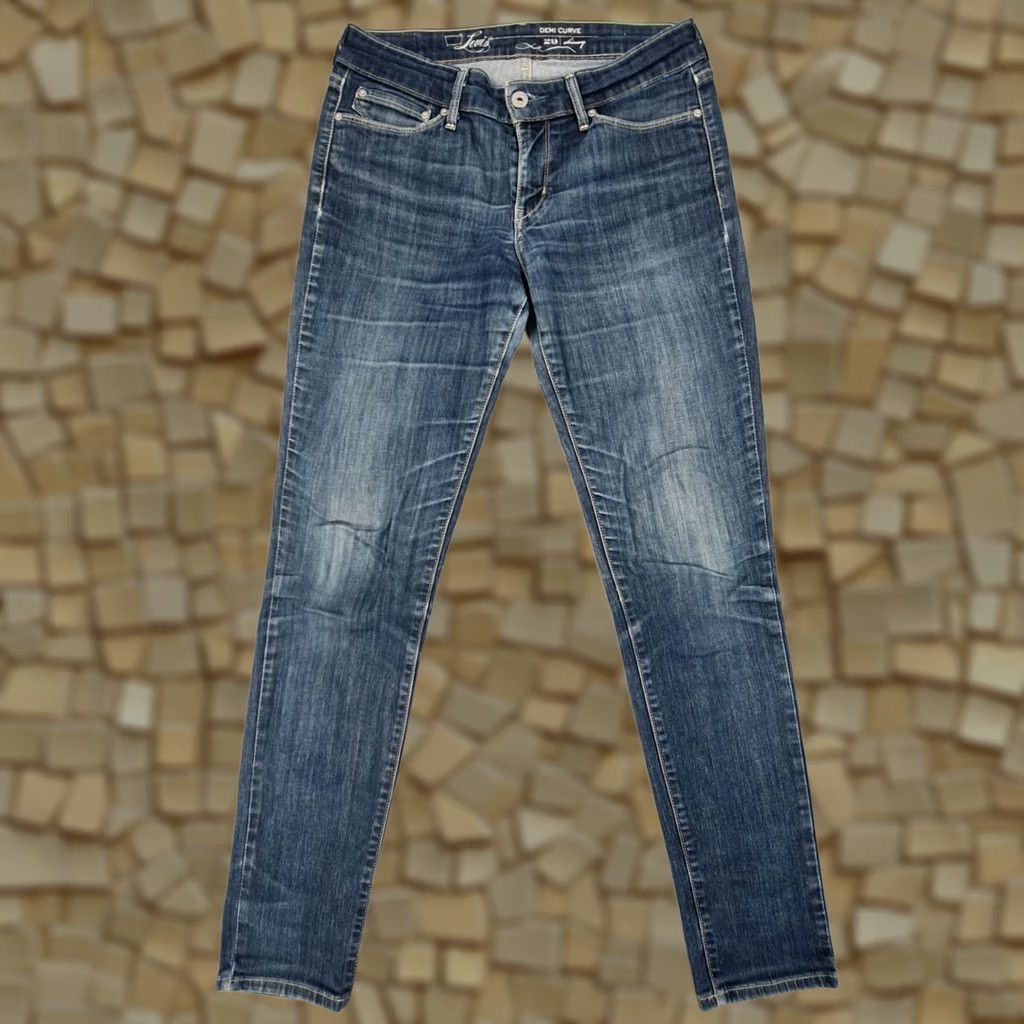 Levi's Levi's Womens Jeans Skinny Low Rise Stretch Denim Blue W29 L31 Size 29" - 1 Thumbnail
