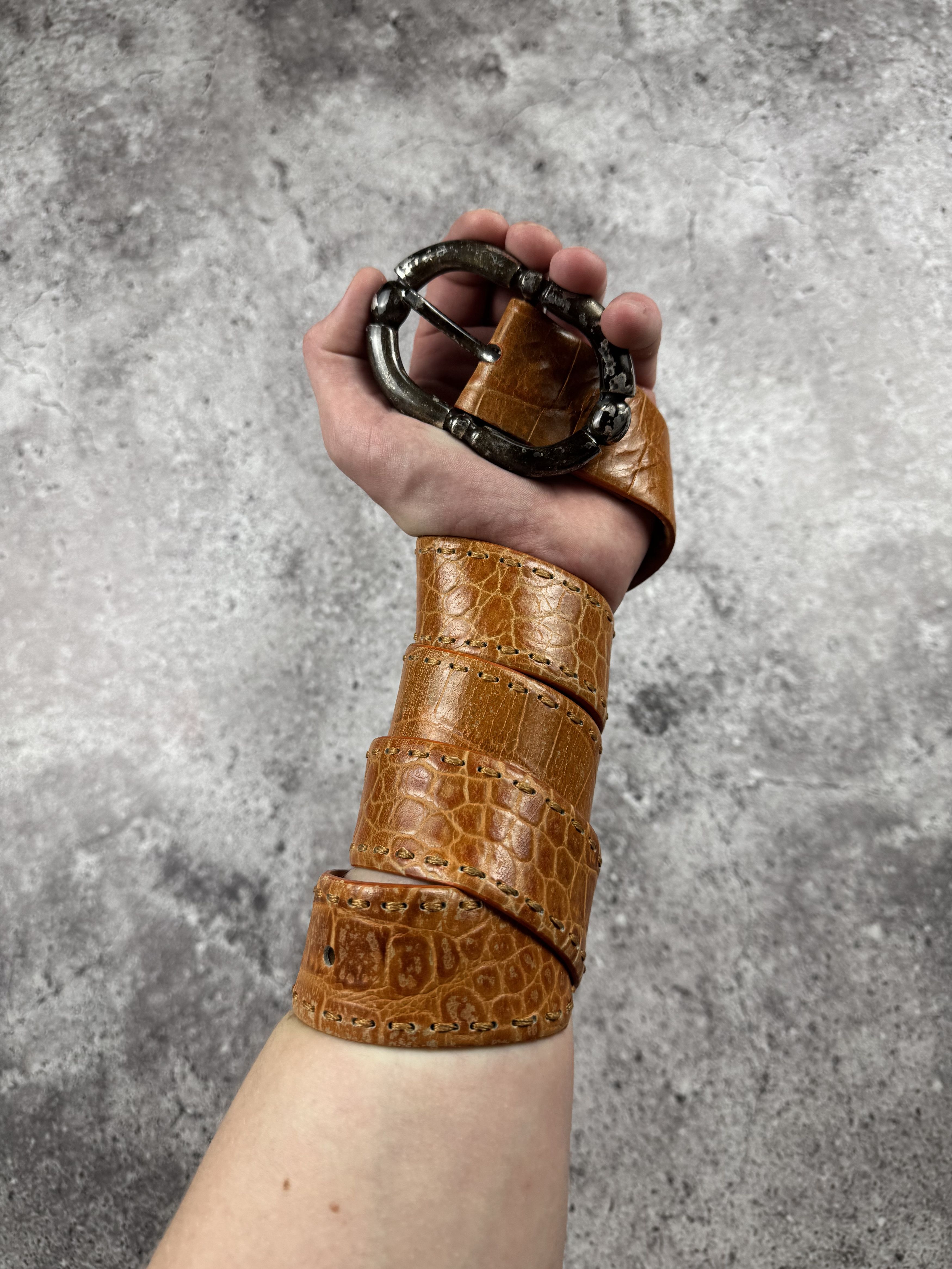 Cowboy Equipment 00’s NUMBER NINE STYLE LEATHER RARE Y2K WESTERN BELT VINTAGE Size ONE SIZE - 1 Thumbnail