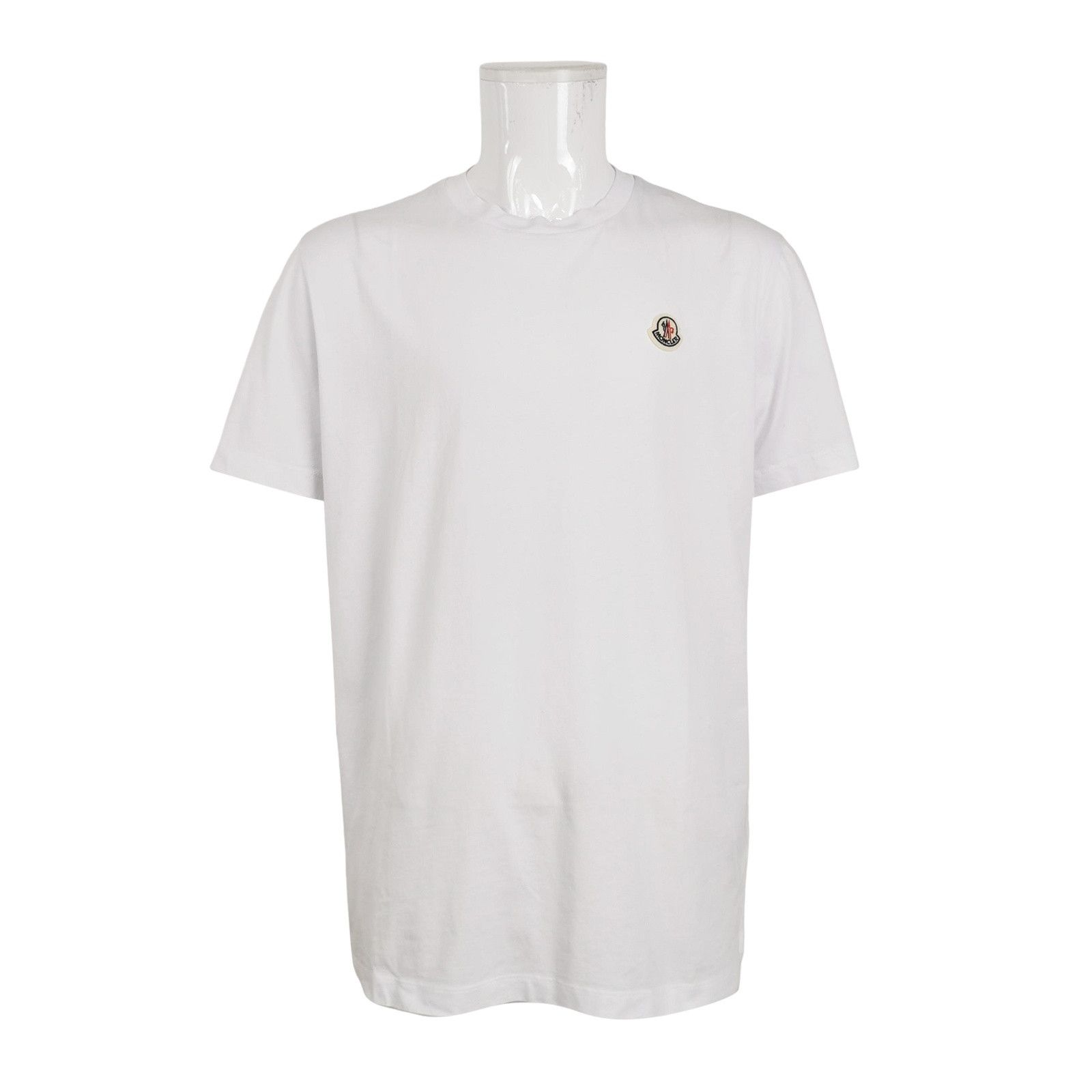 Moncler Moncler Logo Patch White T-Shirt XL Size US XL / EU 56 / 4 - 1 Thumbnail