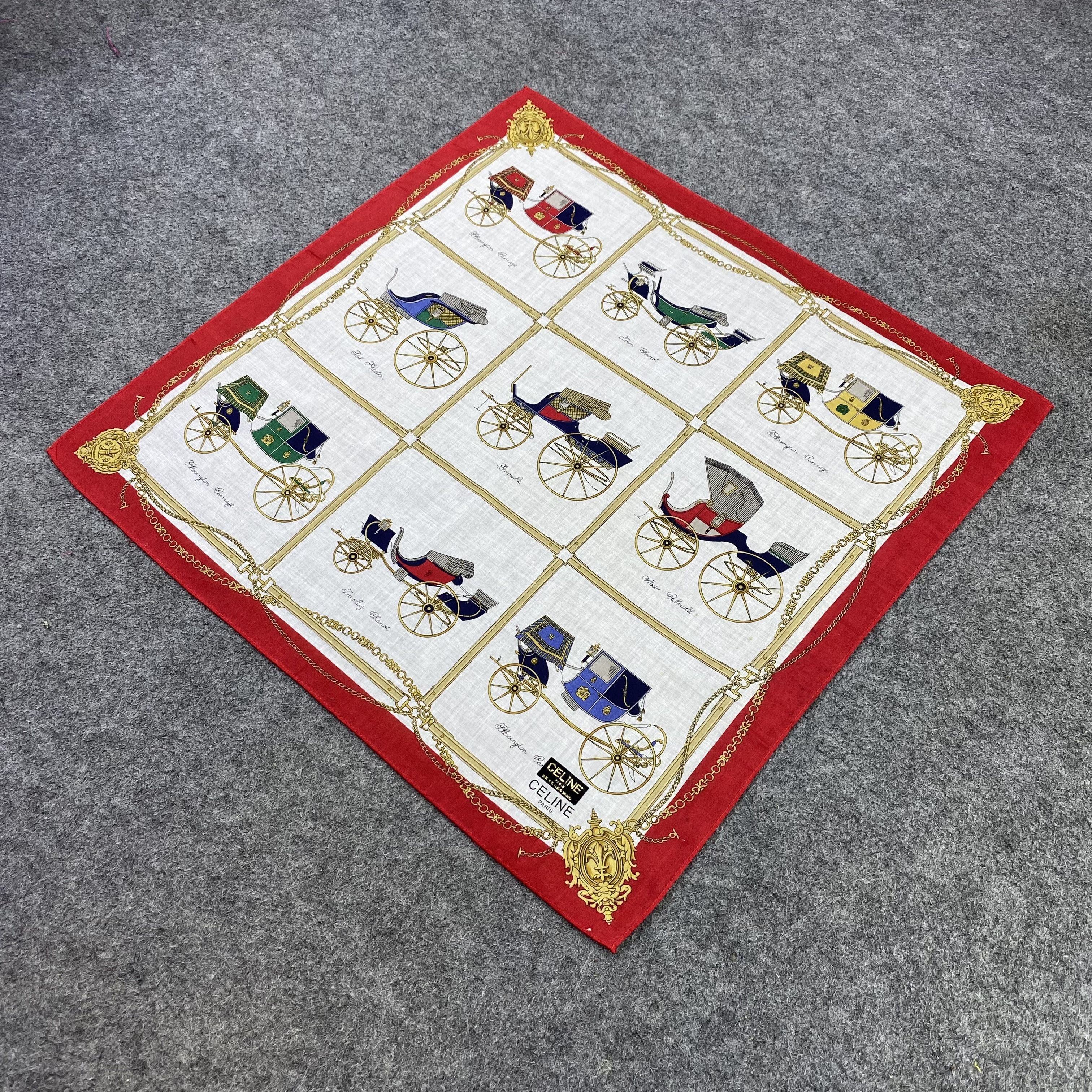 Celine Celine Handkerchief Neckerchief Bandana-B2025 Size ONE SIZE - 4 Thumbnail