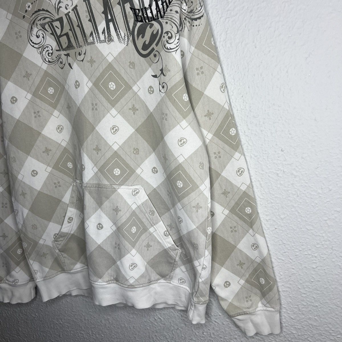 Billabong Vintage Y2K Billabong Beige Hoodie Skate Surf Full Print Size US M / EU 48-50 / 2 - 3 Thumbnail