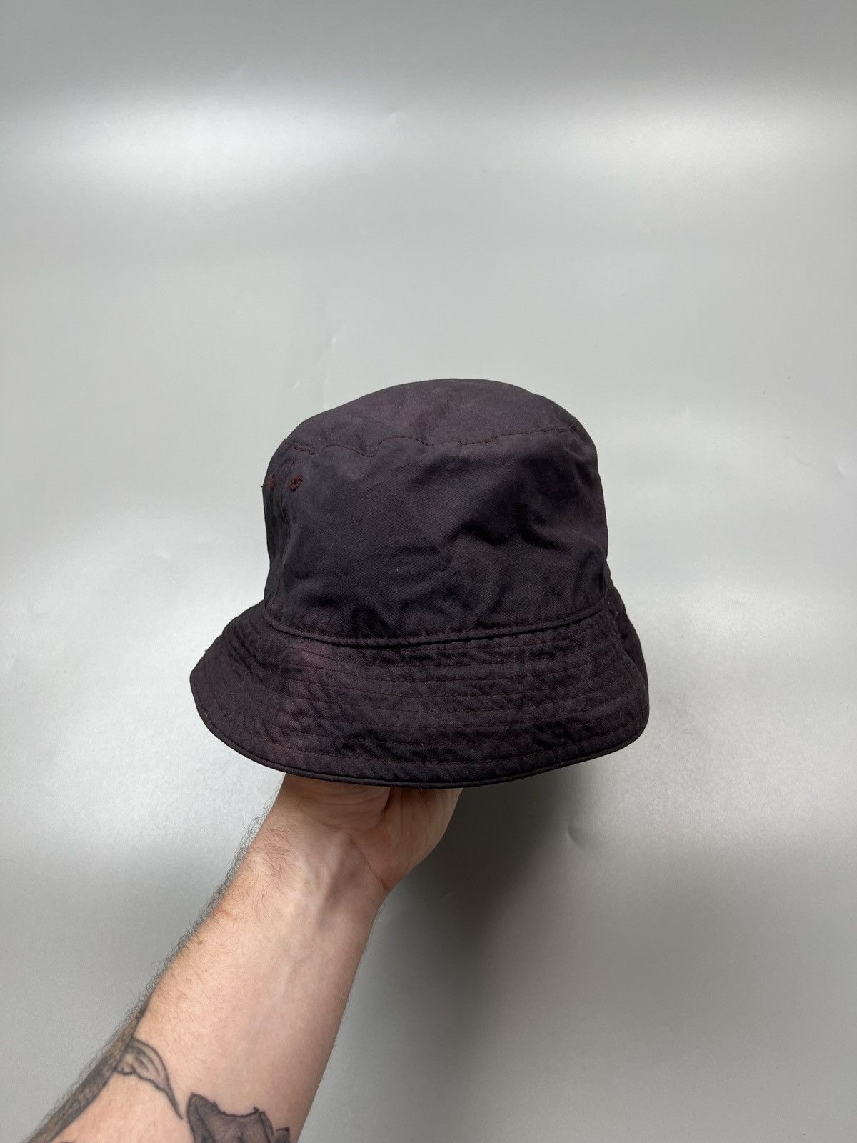 Barbour Barbour Purple Waxed Bucket Hat (Y0482) Size ONE SIZE - 2 Thumbnail