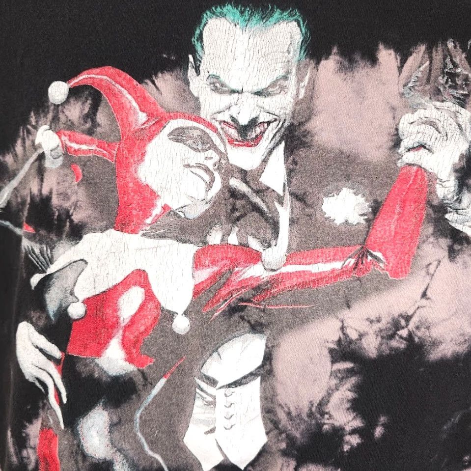 Vintage Joker Harley Quinn T Shirt Mens XL Black DC Comics Tango Tie Dye Shirt Size US XL / EU 56 / 4 - 3 Thumbnail