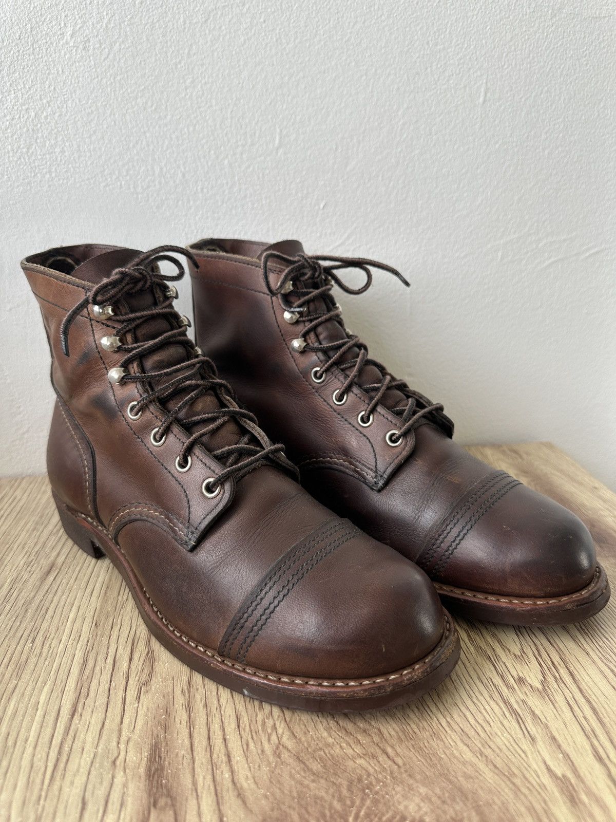 Red Wing Iron Ranger 8111 Brown Leather Boots – US 8.5 –