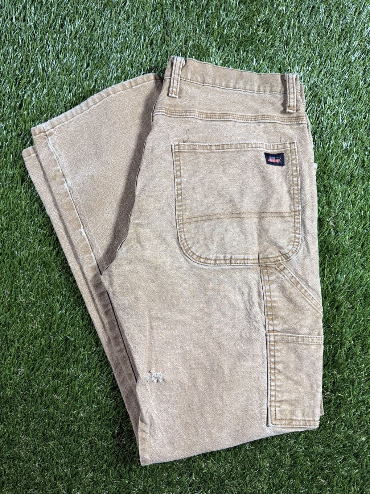 Dickies Vintage 90s Dickies Faded Baggy Fall Utility Carpenter Pants Size US 34 / EU 50 - 1 Thumbnail
