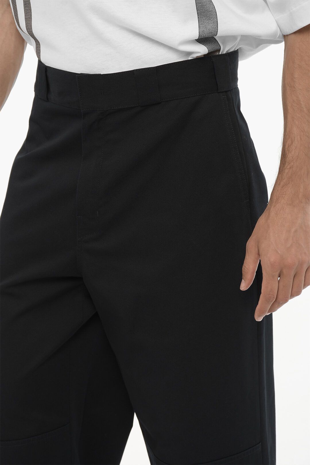Palm Angels og1mm0825 High-Waisted Straight Leg Pant in Blue Size US 34 / EU 50 - 3 Thumbnail