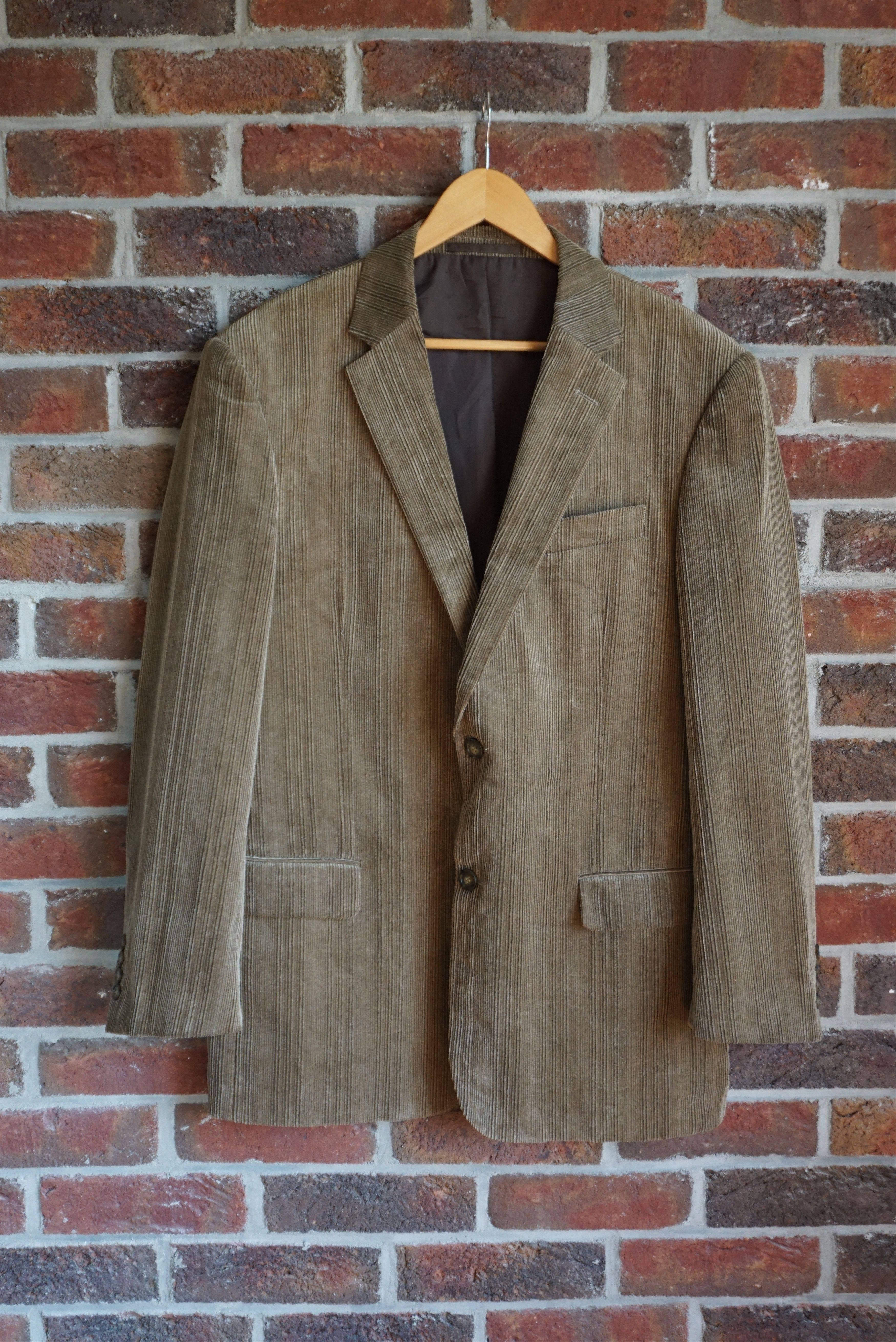 Vintage Rappson L casual jacket 50 UK 40 blazer corduroy cord suit Size 40R - 2 Thumbnail