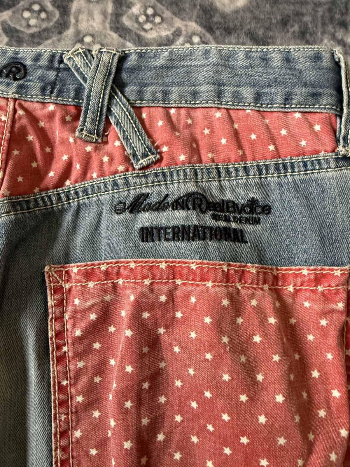 G-Unit × Vintage Y2k Real Bvoice Embroidered Pocket Baggy Loose Jeans Size US 32 / EU 48 - 11 Thumbnail
