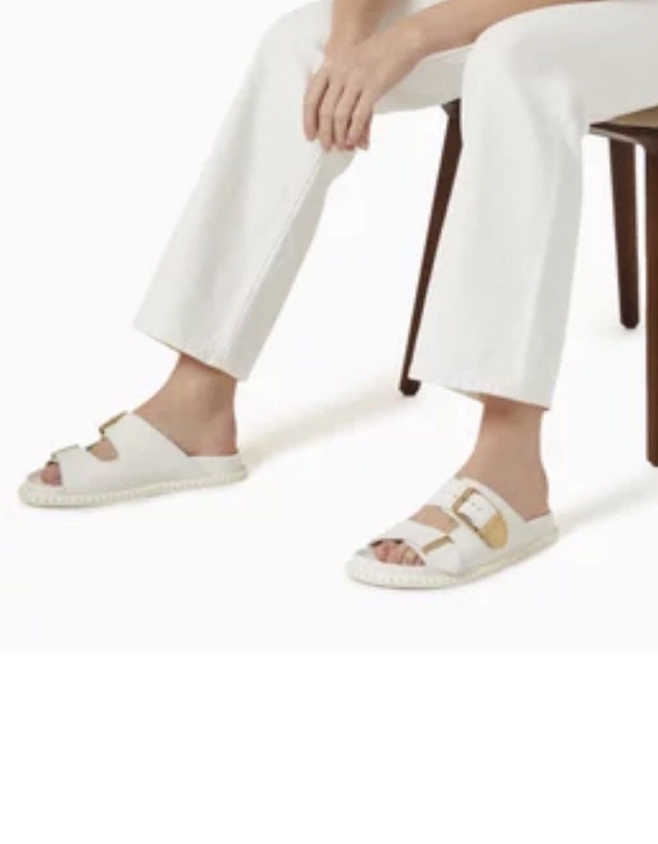 Chloe Chloe Rebecca Leather Slide Sandals size 39 Size US 9 / IT 39 - 3 Thumbnail