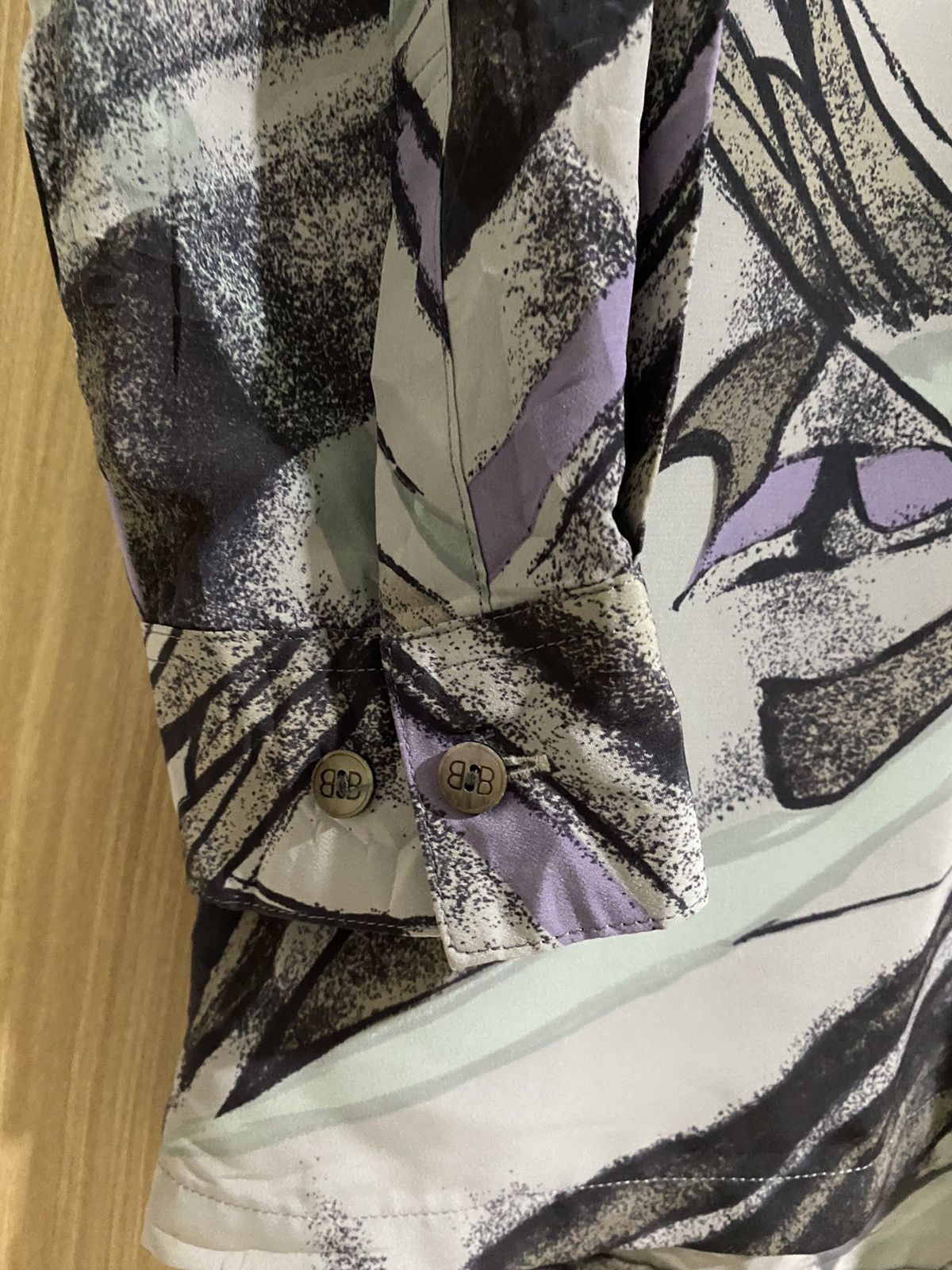 Balenciaga Vintage balenciaga BB nice design button up shirt Size US L / EU 52-54 / 3 - 8 Thumbnail
