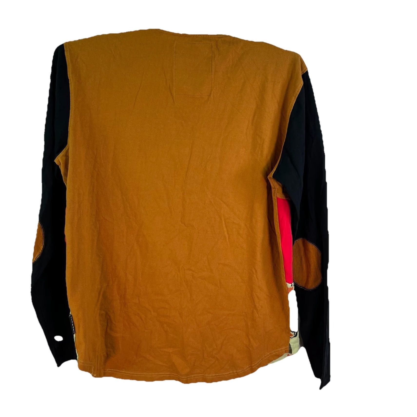 Vintage Rick Wierdo Mens Shirt Gold Long Sleeve L Vintage Graphic Print Crew Neck Funny Theme ♥ Size US L / EU 52-54 / 3 - 2 Thumbnail