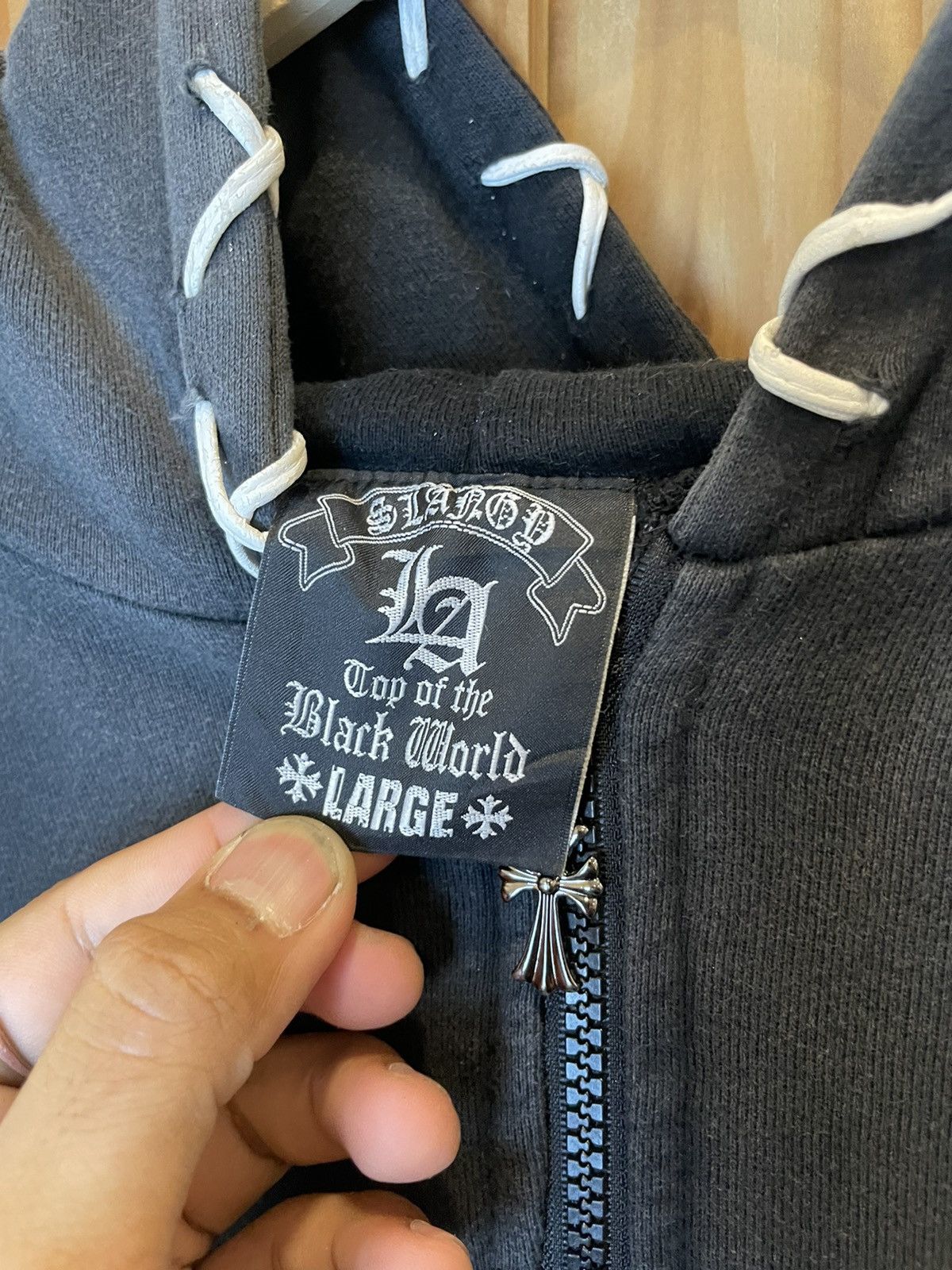 Japanese Brand × Vintage Slangy Japan Chrome Hearts inspired jacket Size US L / EU 52-54 / 3 - 7 Thumbnail
