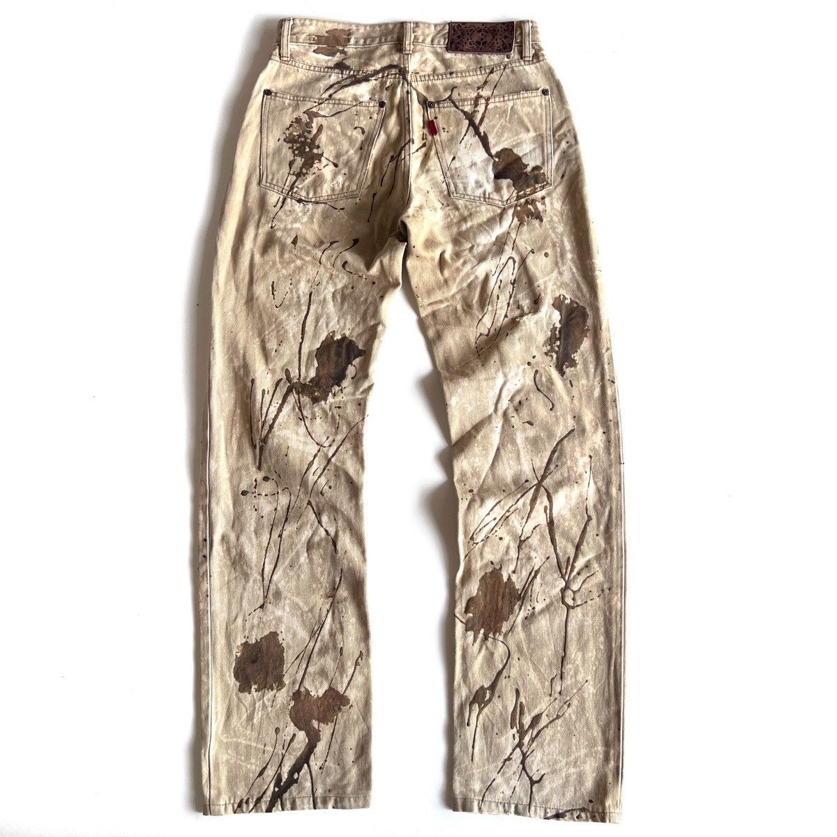 Other YOSHIYUKI KONISHI Bleach & flocky printed design denim Size US 31 - 8 Thumbnail