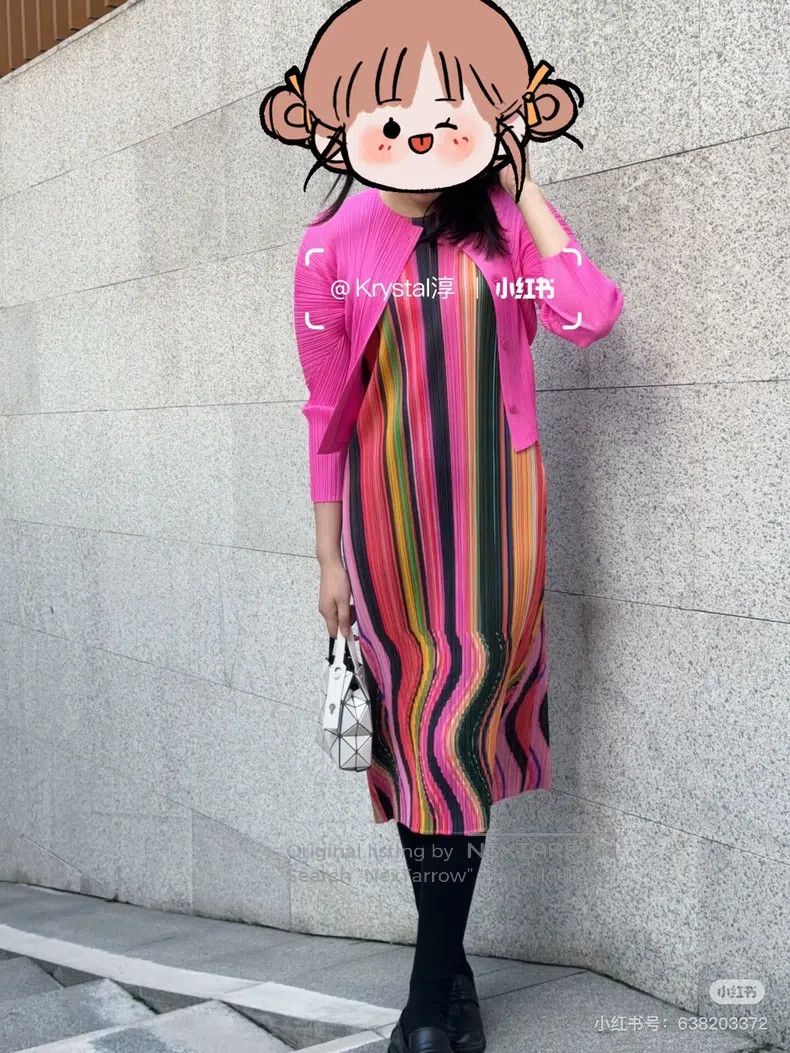 Issey Miyake Issey Miyake Rainbow Dress Size XL / US 12-14 / IT 48-50 - 6 Thumbnail
