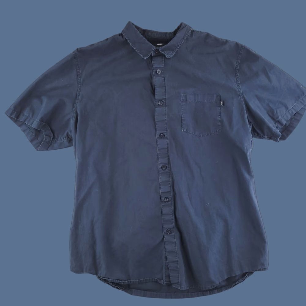 Oakley Oakley Shirt Mens XL Button-Up Short Sleeve Black Cotton Work Casual Size US XL / EU 56 / 4 - 1 Thumbnail