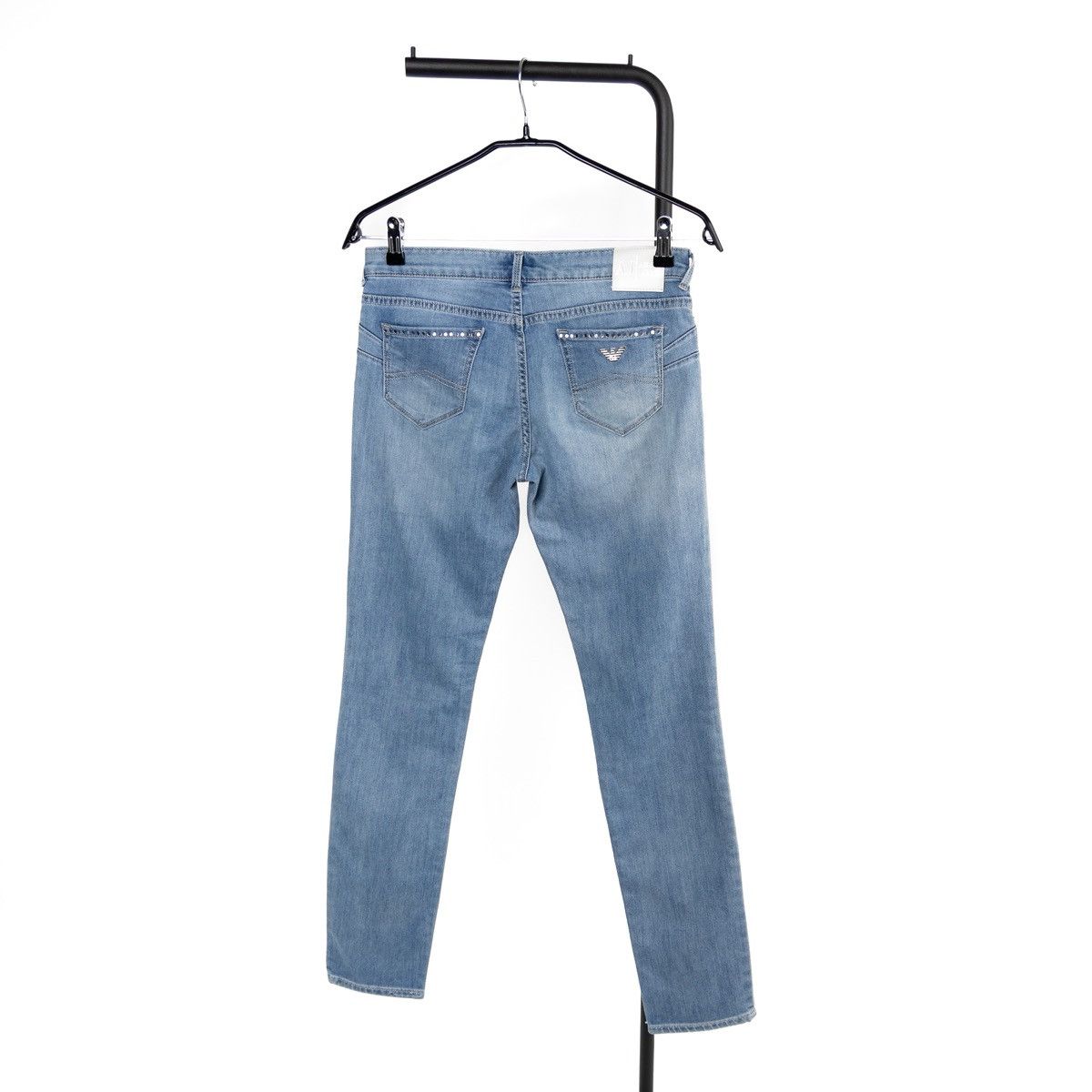 Armani Armani Jeans Lily Push Up Womens Blue Stretch Denim Skinny Size 28" / US 6 / IT 42 - 2 Thumbnail