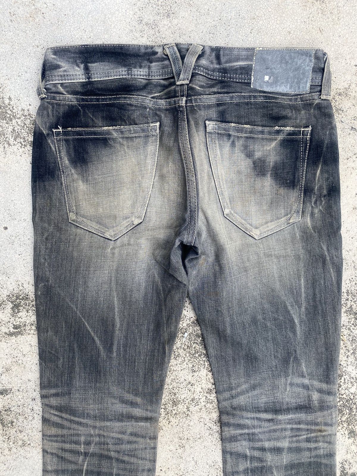 If Six Was Nine × Vanquish Vanquish Distressed Faded Claw Mark Denim Jeans Size US 30 / EU 46 - 14 Thumbnail