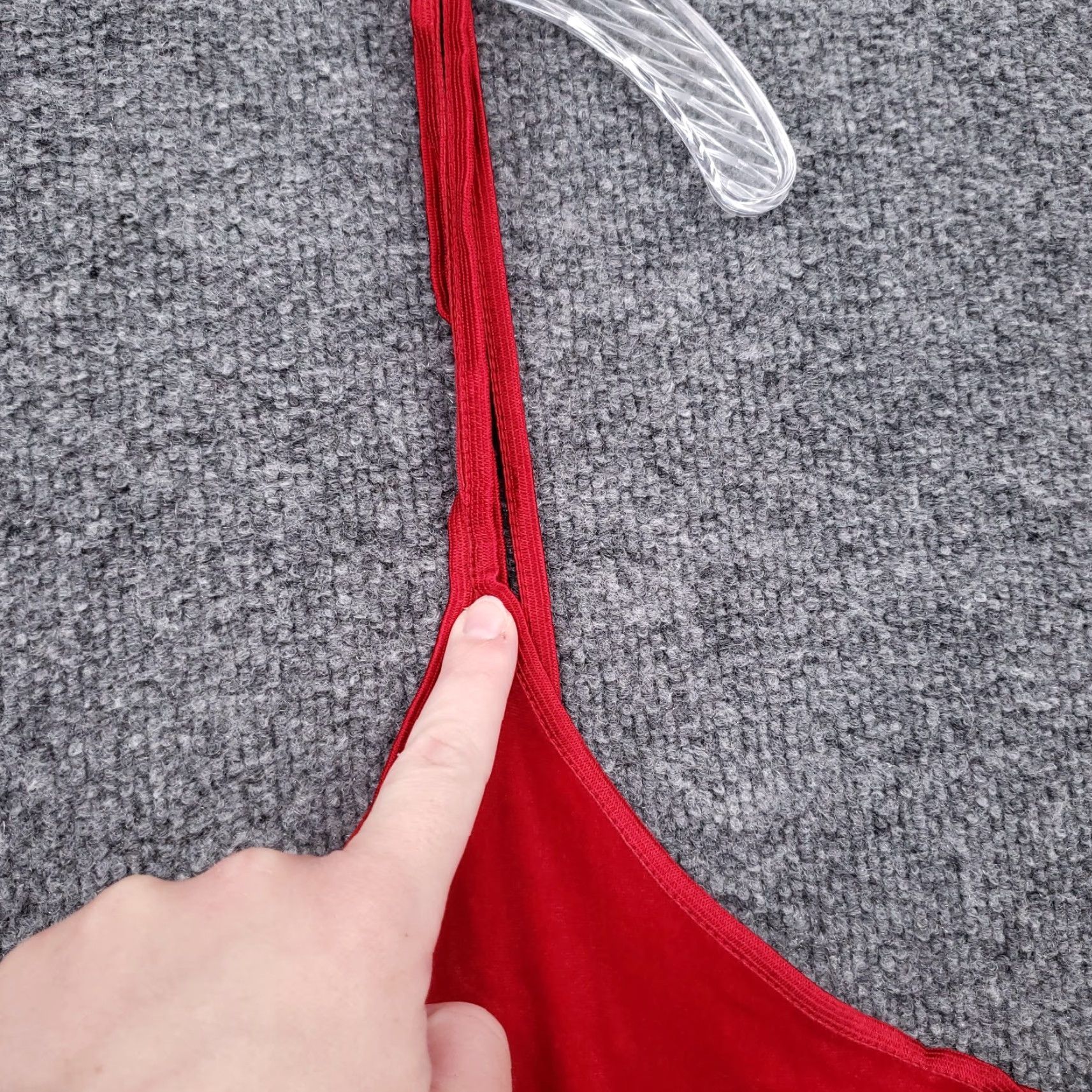 Vintage Cinema Etoile Slip Dress Womens L Red Velvet Chemise Nightgown Lingerie Slip Dress Size L / US 10 / IT 46 - 6 Thumbnail