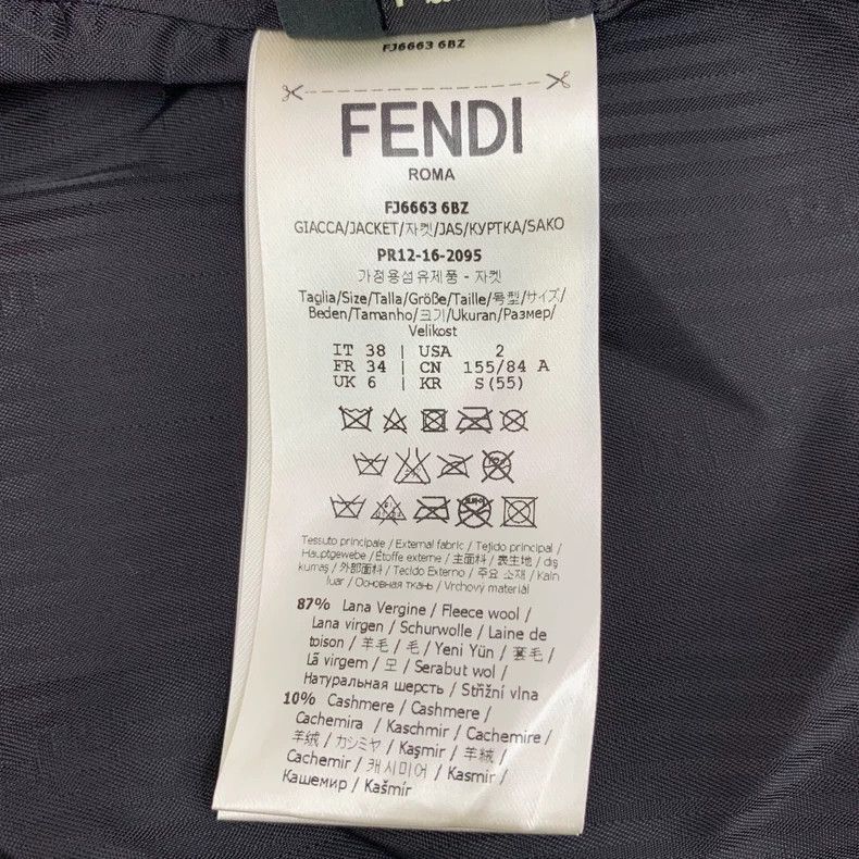 Fendi Fendi Black Jacket with Monster Eye Design Size US S / EU 44-46 / 1 - 8 Thumbnail