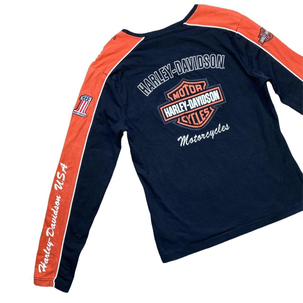 Harley Davidson × Vintage Vintage Harley Davidson Long sleeve shirt Size L / US 10 / IT 46 - 2 Thumbnail