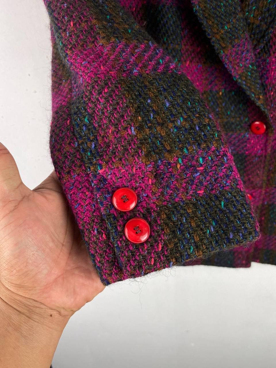 Japanese Brand × Vintage vintage japanese brands wool knitted jacket very nice design Size XL / US 12-14 / IT 48-50 - 4 Thumbnail