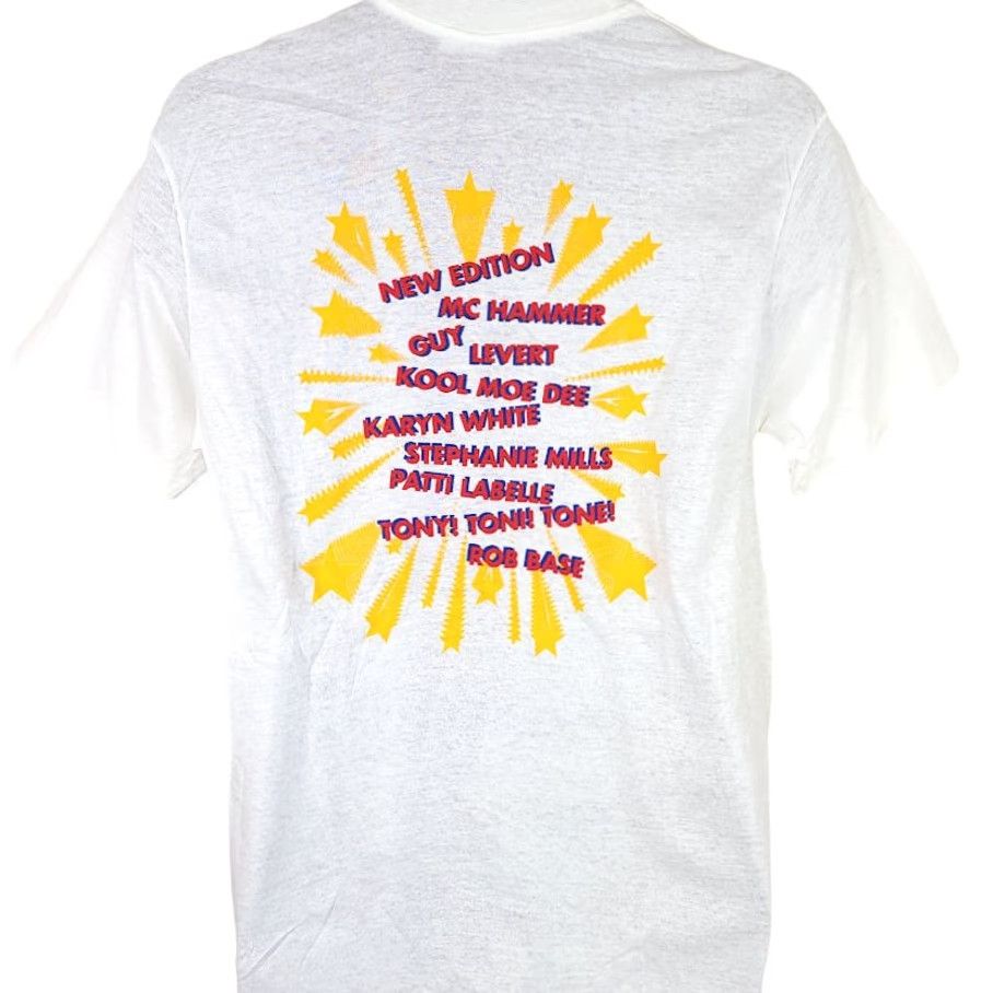 Hanes VINTAGE Hanes T Shirt Mens M White 80s New Edition MC Hammer Rob Base Made In USA Hip Hop Music Size US M / EU 48-50 / 2 - 5 Thumbnail