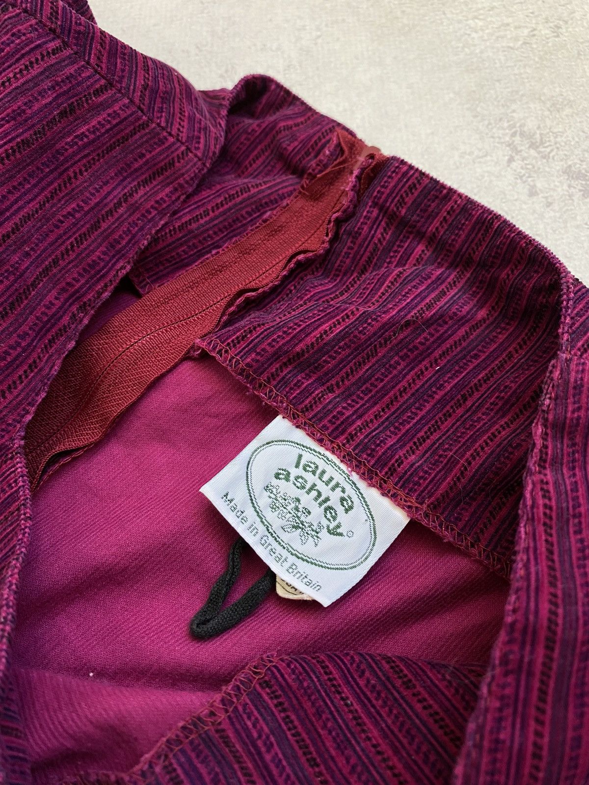 Laura Ashley Vintage 80s Laura Ashley Pink/Purple Belted Midi Dress Size M / US 6-8 / IT 42-44 - 18 Thumbnail