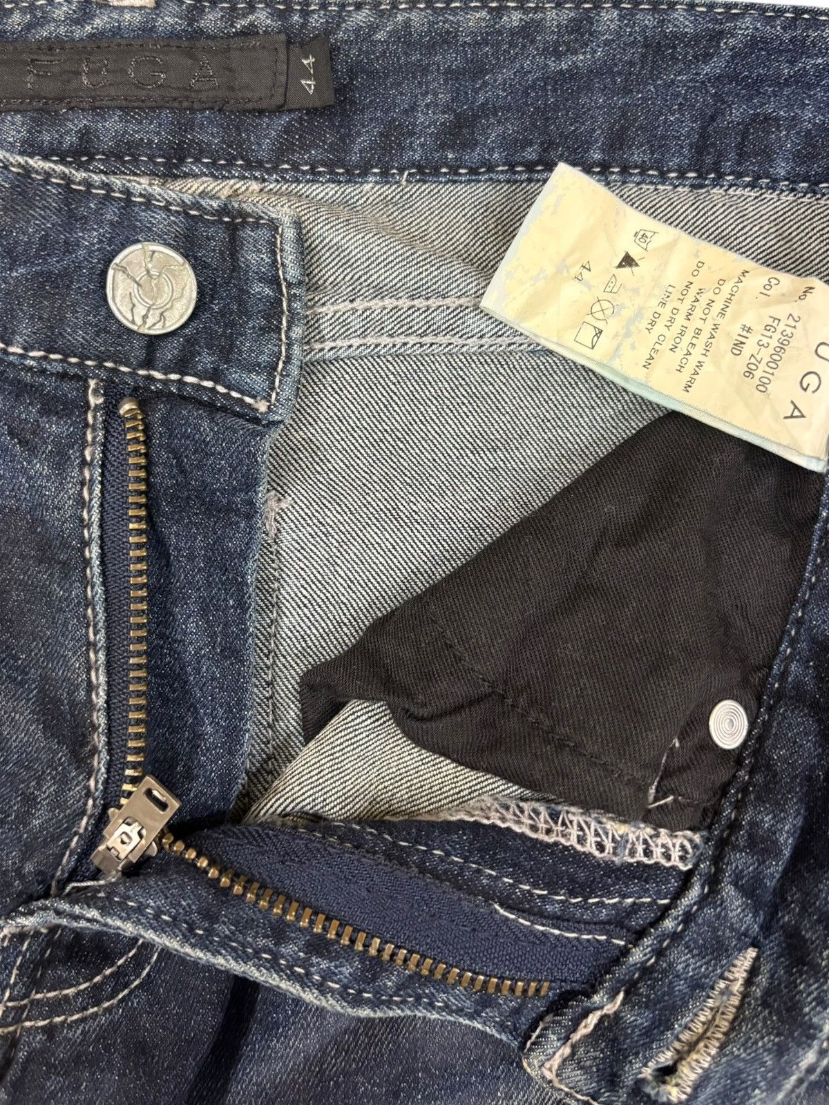 Levi's Vintage Japanese Fuga Stacked Indigo Wash Slim Jeans Size US 30 / EU 46 - 8 Thumbnail