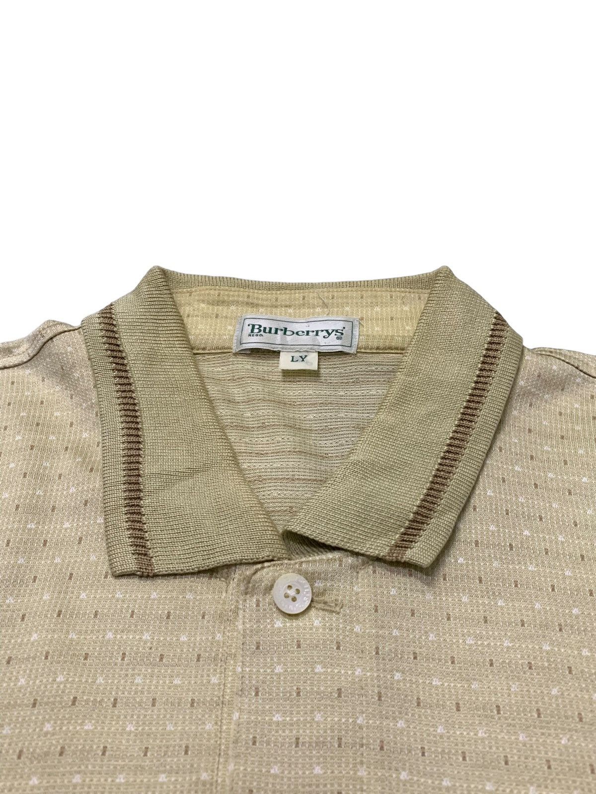 Burberry × Designer × Vintage Vintage Burberry Embroidered Pocket Dotted Polo Size US M / EU 48-50 / 2 - 5 Thumbnail