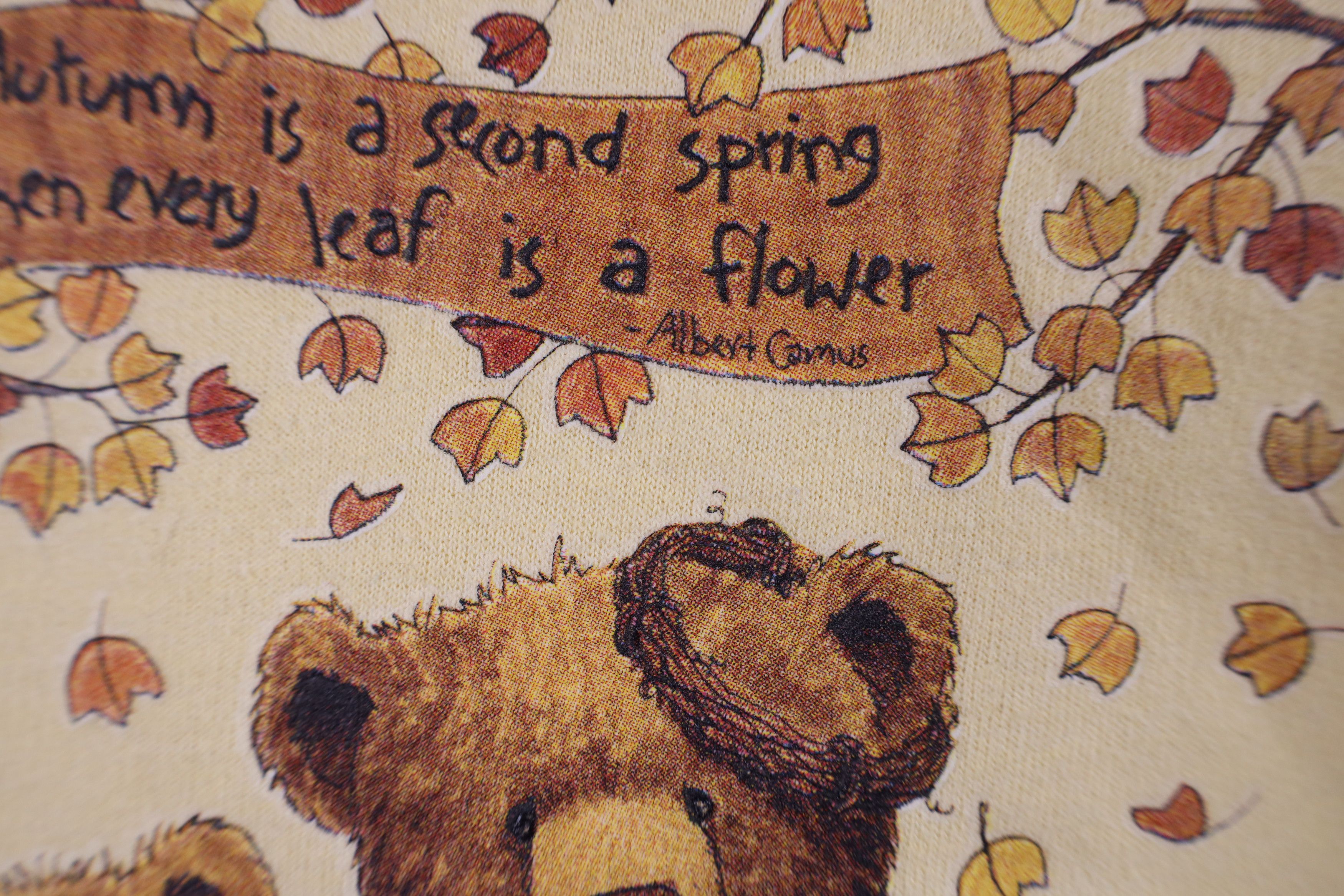 Vintage Vintage 90s Streetwear Fall Bear Pumpkin Crewneck Sweatshirt Size XXL / US 16-18 / IT 52-54 - 6 Thumbnail