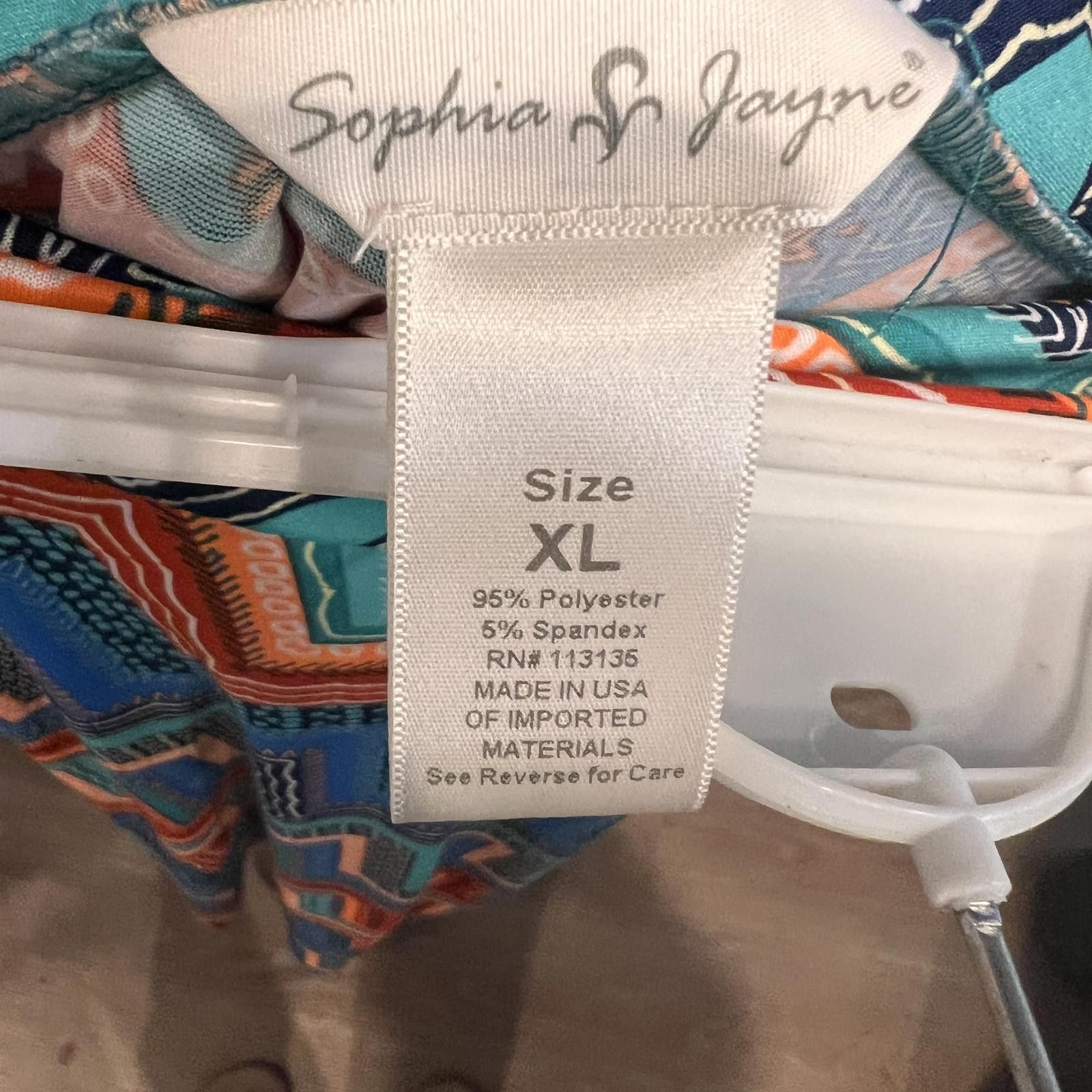 Other Sophia Jayne Women's XL Skirt with Colorful Zigzag Pattern Size 40" / US 18 - 3 Thumbnail