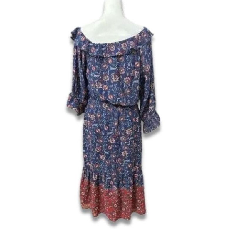 Other Collective Concepts Maxi Blouson Dress Ruffle Multicolor W L Size L / US 10 / IT 46 - 4 Thumbnail