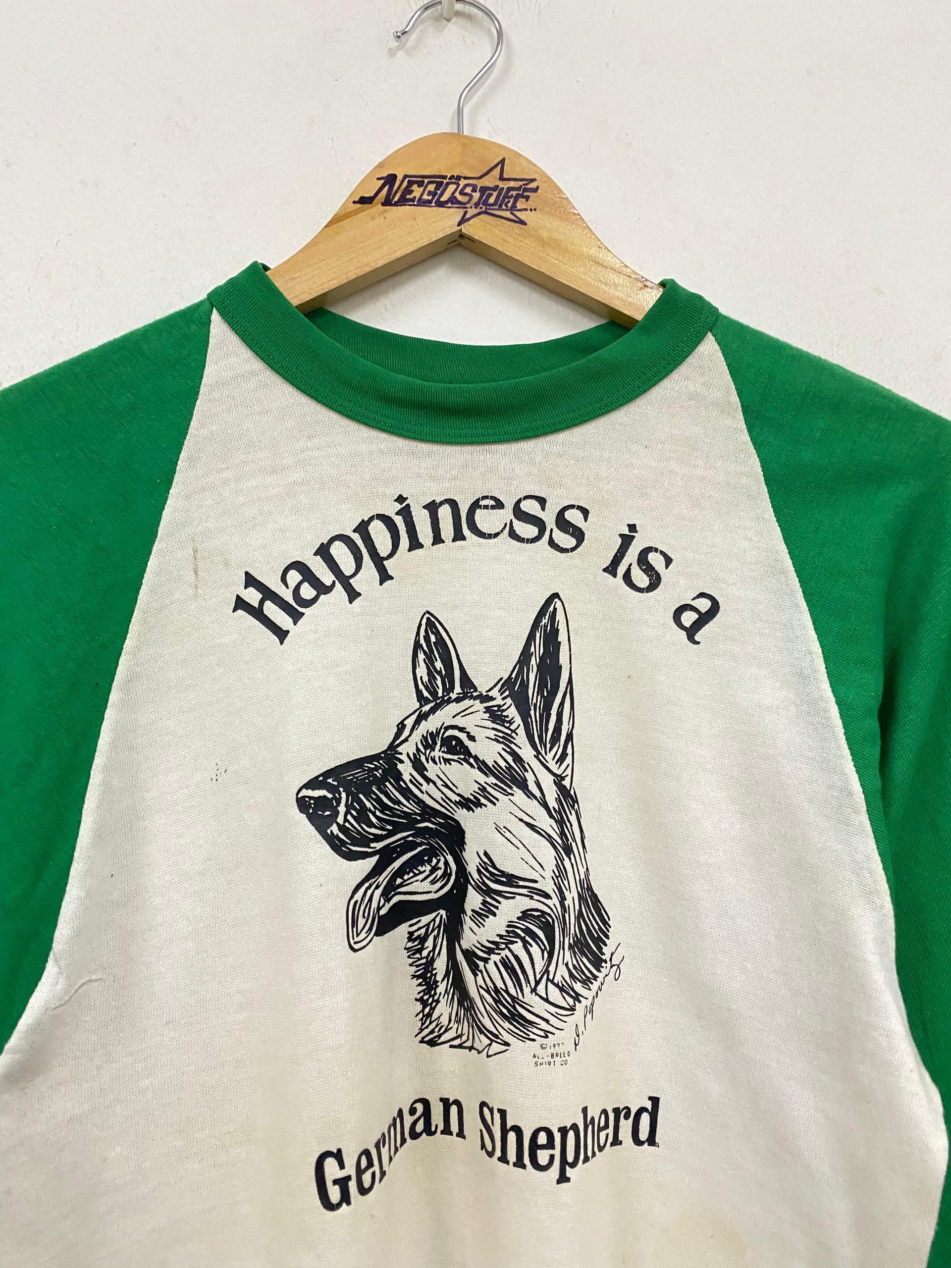 Vintage VTG 1970 GERMAN SHEPHERD GRAPHIC reglan tee Size US M / EU 48-50 / 2 - 2 Thumbnail