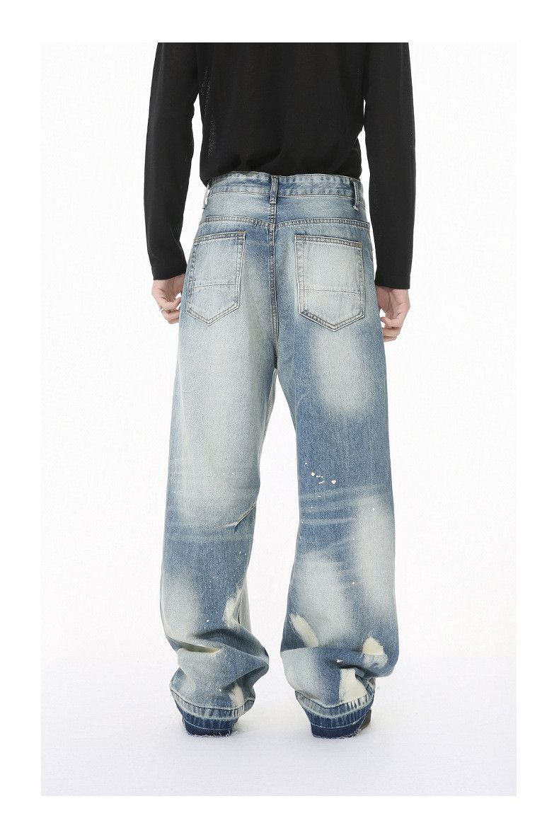 Japanese Brand High-street vibe splatter ink frayed distressed jeans Size US 32 / EU 48 - 5 Thumbnail