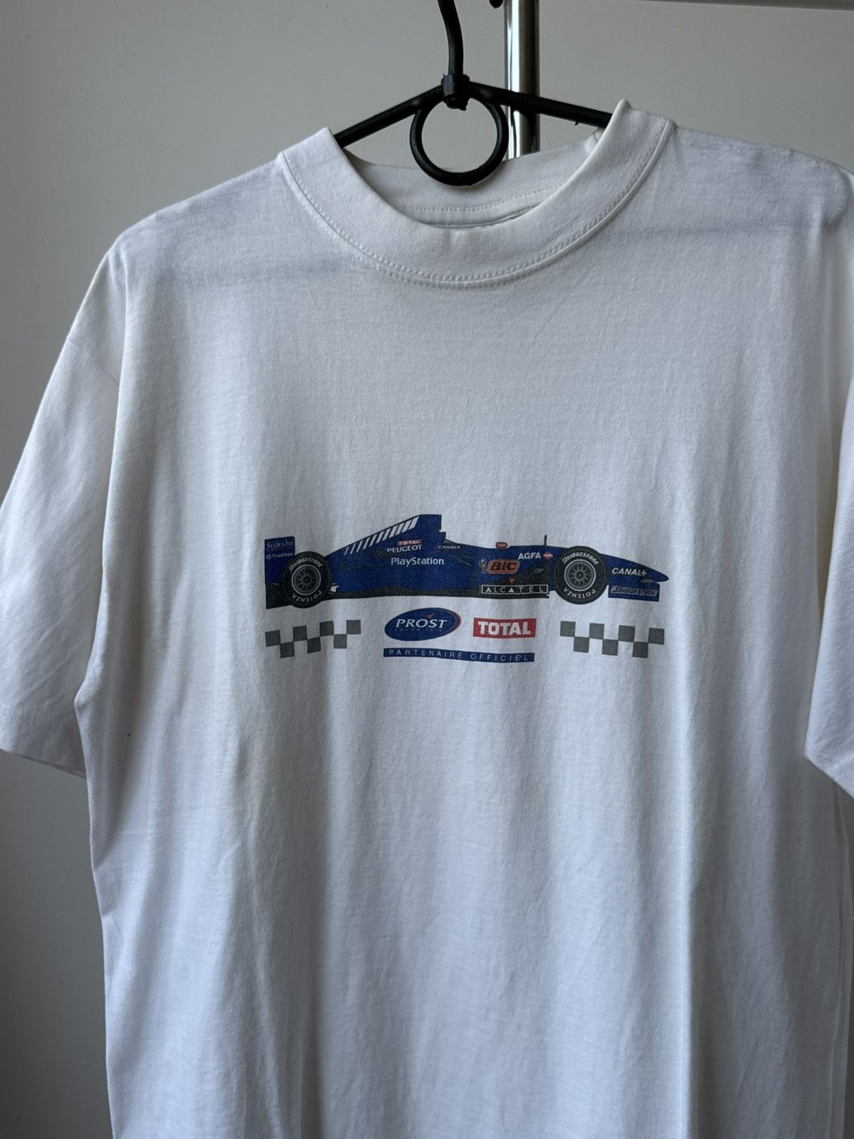 Formula 1 Vintage 90s Prost Grand Prix Peugeot PlayStation Racing Tee Size US L / EU 52-54 / 3 - 2 Thumbnail