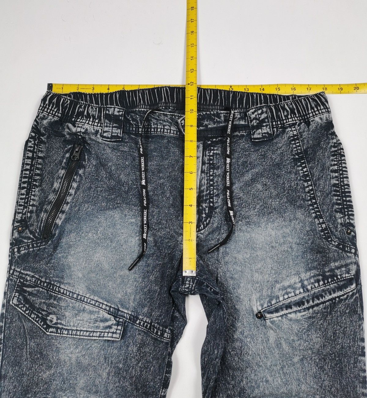 Japanese Brand Fieldcore Next Workerz Cargo Denim Shorts Size US 38 / EU 54 - 9 Thumbnail