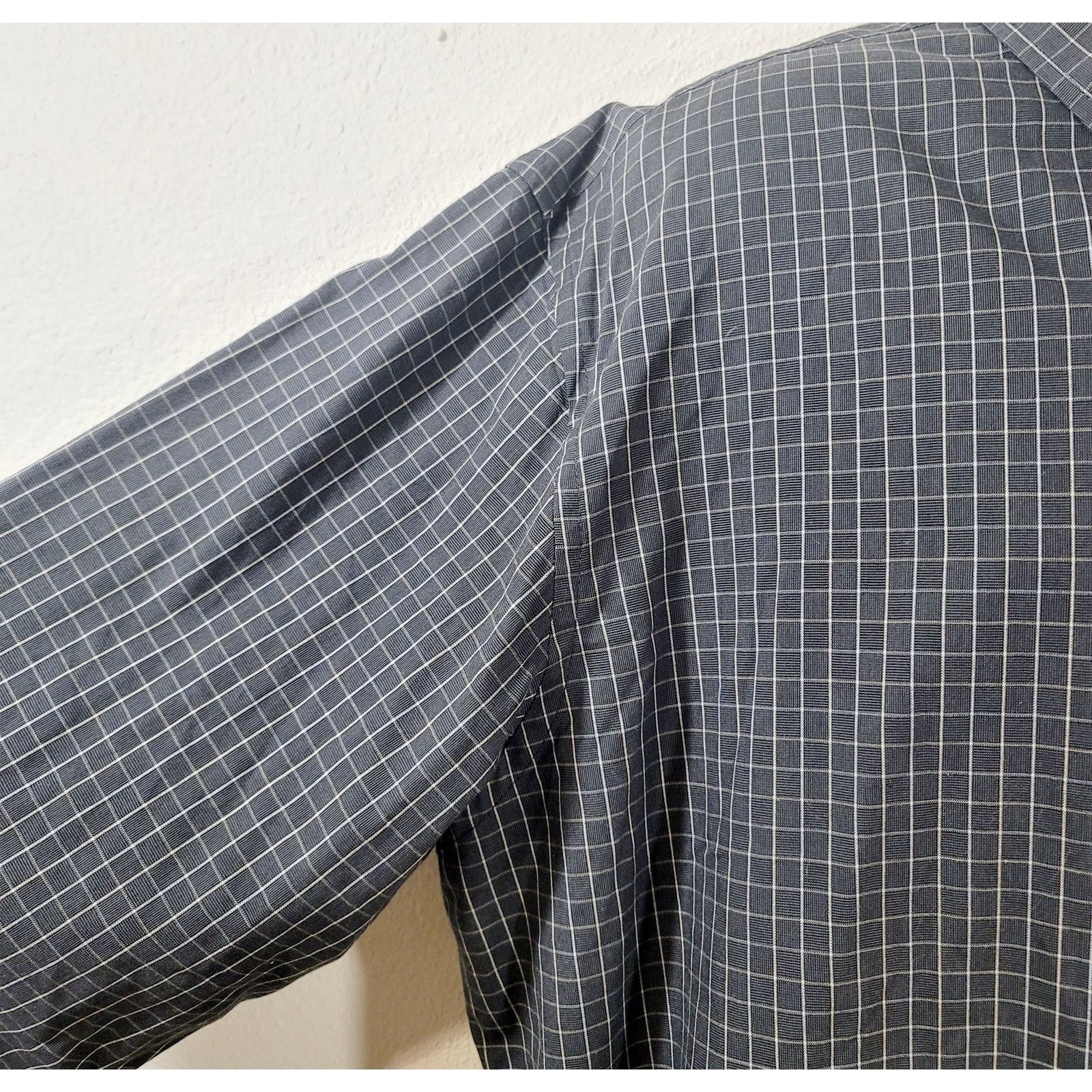 Arrow Arrow Gray Check Button Down Collar Button Shirt XL 17 17.5 Size US XL / EU 56 / 4 - 6 Thumbnail